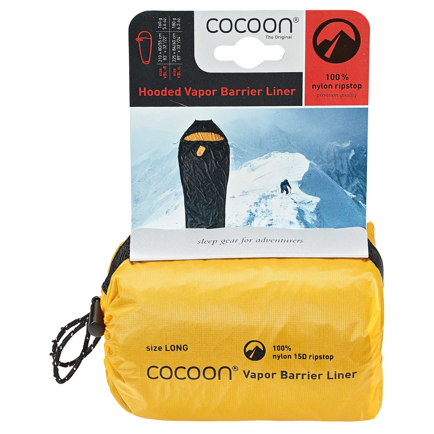 Cocoon HOODED VAPOR BARRIER LINER - Schlafsack Inlett 2 Cocoon HOODED VAPOR BARRIER LINER - Schlafsack Inlett – Bild 2